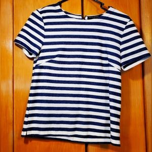 Banana Republic, blue and white stripped Tshirt, women's size xs